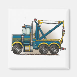 Blue Tow Truck Wrecker Magnets Magneet