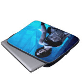 Blue Toxin laptop hoesje Sleeve (Voorkant onderkant)