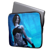 Blue Toxin laptop hoesje Sleeve (Voorkant Links)