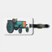 Blue Tractor Boerderij Life Bagagelabel (Achterkant horizontaal)