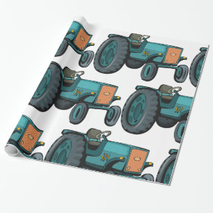  Blue Tractor Boerderij Life Cadeaupapier