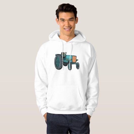 Blue Tractor Boerderij Life Hoodie (Voorkant volledig)