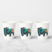 Blue Tractor Boerderij Life Papieren Bekers