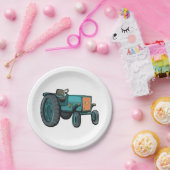  Blue Tractor Boerderij Life Papieren Bordje (Feest)