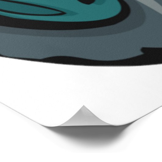  Blue Tractor Boerderij Life Poster (Hoek)