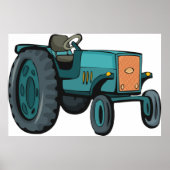  Blue Tractor Boerderij Life Poster (Voorkant)
