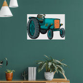  Blue Tractor Boerderij Life Poster