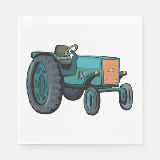  Blue Tractor Boerderij Life Servet (Voorkant)