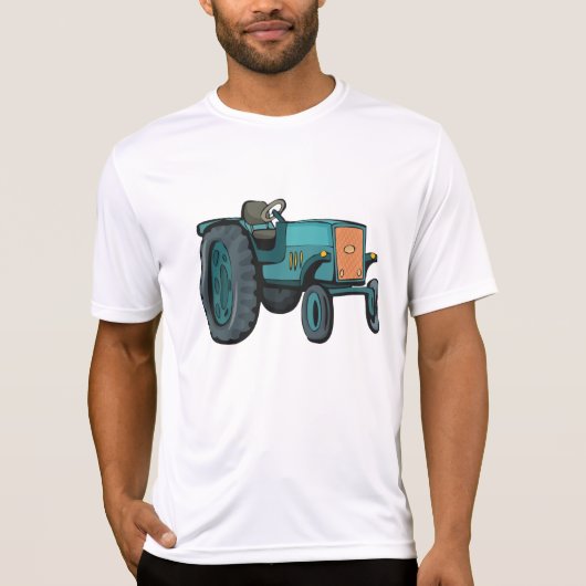 Blue Tractor Boerderij Life T-shirt (Voorkant)