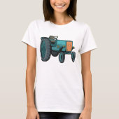 Blue Tractor Boerderij Life T-shirt (Voorkant)