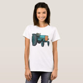 Blue Tractor Boerderij Life T-shirt (Voorkant volledig)