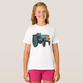  Blue Tractor Boerderij Life T-shirt (Voorkant volledig)