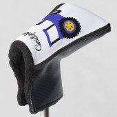 Blue Tractor Design Golfheadcover (3/4 voorkant)
