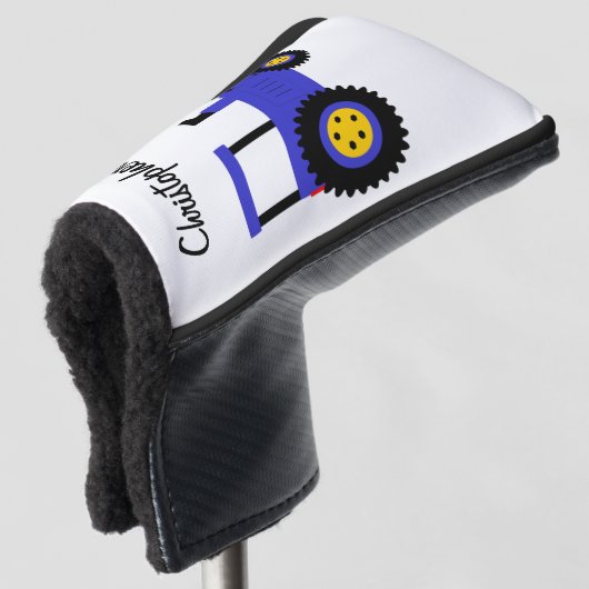 Blue Tractor Design Golfheadcover (3/4 voorkant)