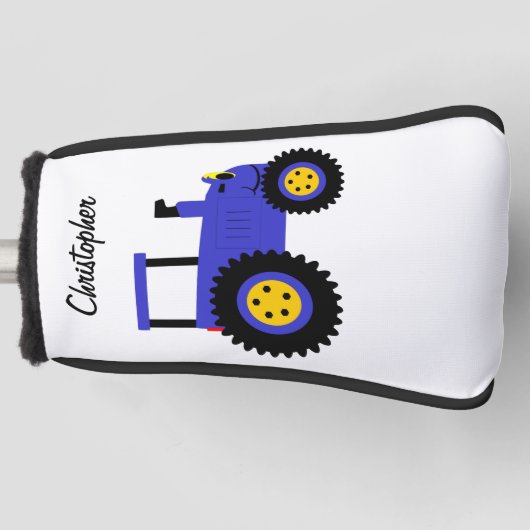 Blue Tractor Design Golfheadcover (Voorkant)