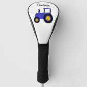 Blue Tractor Design Golfheadcover (Voorkant)