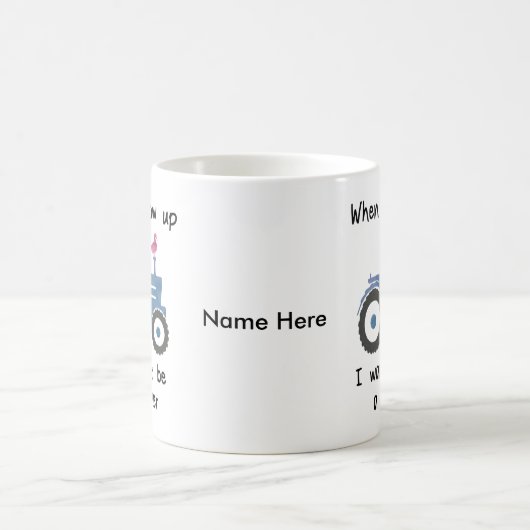 Blue Tractor en Duck-I willen boer worden. Koffiemok (Center)