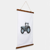 Blue Tractor Kinder Room Decor Hangend Wandkleed (Gebogen)