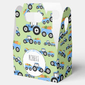 Blue Tractor Truck Boerderij Produce Birthday Bedankdoosjes (Geopend)