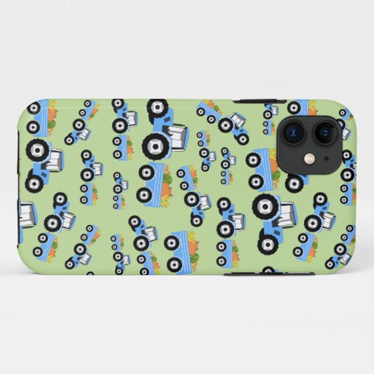 Blue Tractor Truck Boerderij Produce Case-Mate iPhone Case (Achterkant (horizontaal))