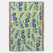 Blue Tractor Truck Boerderij Produce Deken (Voorkant Verticaal)