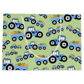 Blue Tractor Truck Boerderij Produce Groot Cadeauzakje (Achterkant)