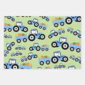 Blue Tractor Truck Boerderij Produce Inpakpapier Vel (Voorkant 2)