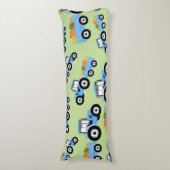 Blue Tractor Truck Boerderij Produce Lichaamskussen (Voorkant Verticaal)