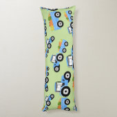 Blue Tractor Truck Boerderij Produce Lichaamskussen (Achterkant (Verticaal))