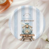  Blue Train 1e verjaardag Papieren Bordje