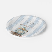  Blue Train 2e verjaardag Papieren Bordje (Gekanteld)