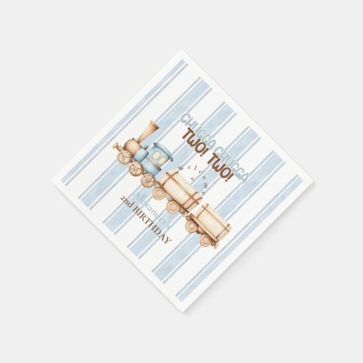 Blue Train 2e verjaardag Servet (Hoek)