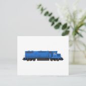 Blue Train Engine: Briefkaart (Staand voorkant)
