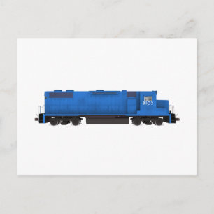 Blue Train Engine: Briefkaart