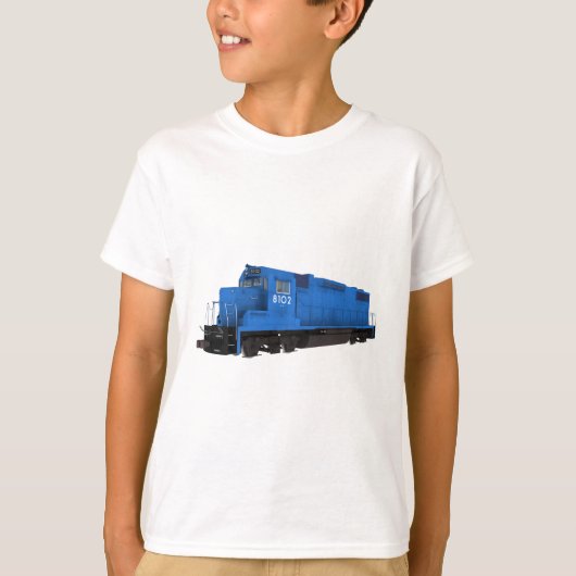 Blue Train Engine: T-shirt (Voorkant)
