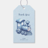 Blue Train Gift Label Cadeaulabel (Voorkant)