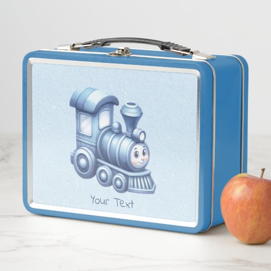 Blue Train Metal Lunchbox (In situ)