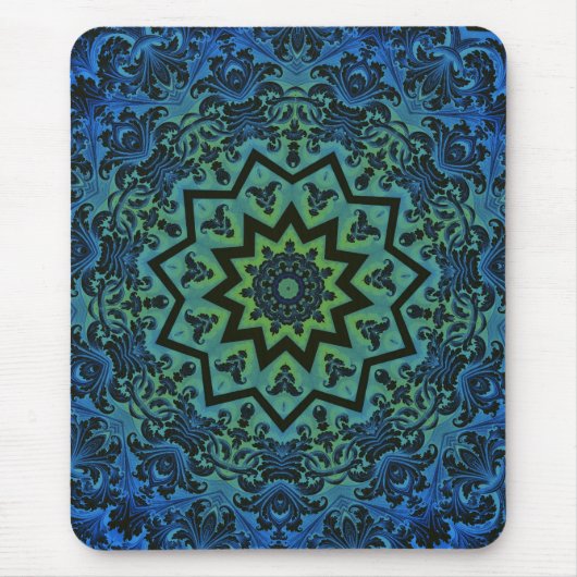 Blue Tranquility Mandala Muismat (Voorkant)