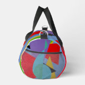 Blue Treble Clef Modern Duffel Bag Plunjezak (Rechts)