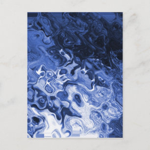 Blue Tree Abstract Briefkaart