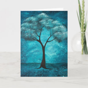Blue Tree Sympathcard Kaart