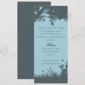Blue Tree Upshernish Invitation Kaart (Voorkant / Achterkant)
