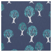 Blue Trees Stof (Close Up)