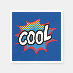 Blue Trendy Cool Pop Servet