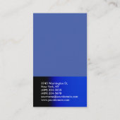 Blue Trendy Modern minimalist Simple Visitekaartje (Achterkant)