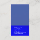 Blue Trendy Modern minimalist Simple Visitekaartje (Achterkant)