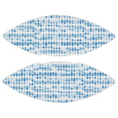 Blue Triangle Pattern Football - Modern Geometrisc (Panelen)