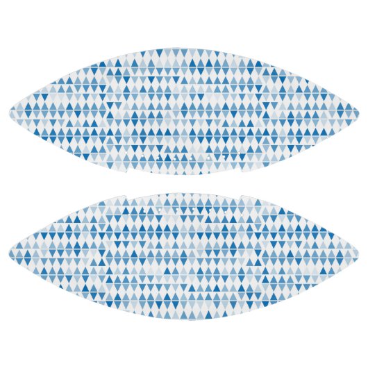 Blue Triangle Pattern Football - Modern Geometrisc (Panelen)