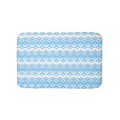 Blue Triangles Pattern Bath Mat (Voorkant)