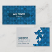 Blue Triangles-visitekaartje Visitekaartje (Voorkant / Achterkant)